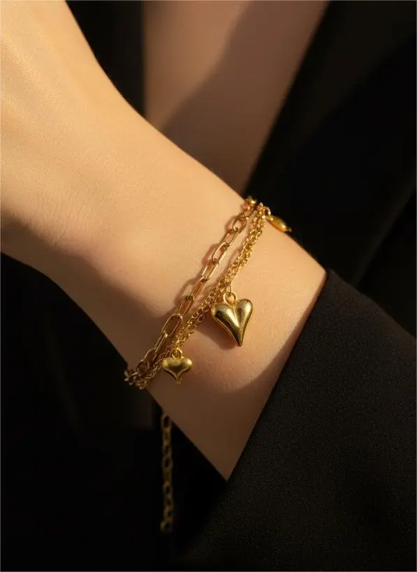 [S-Bracelet-231] Golden Heartbeat