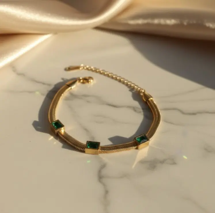 Emerald Aura Bracelet