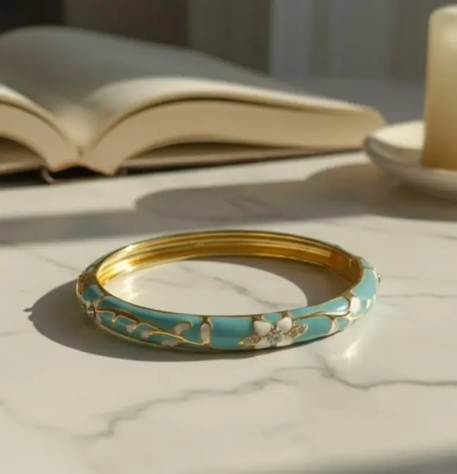 Blue meenakari bangle bracelet