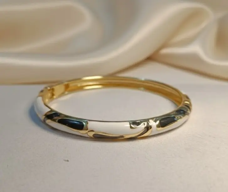 Black & Golden meenakari bangle bracelet