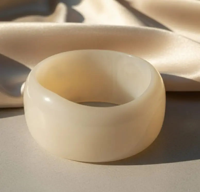 White Resin bangle