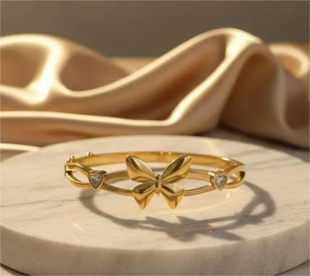 [SS Bracelet-715] Wings Of Gold