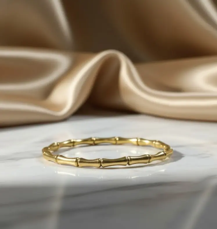 [SS Bracelet-820] Golden Bamboo