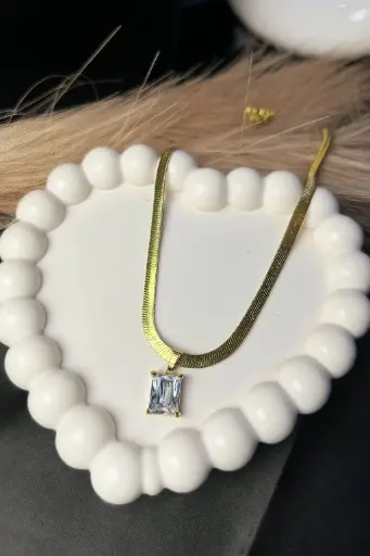 Baguette Necklace