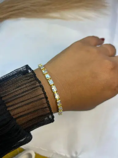 Luxe Galaxy rectangular Tennis Bracelet