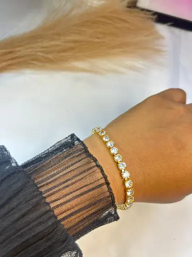 Luxe Round diamond Tennis Bracelet