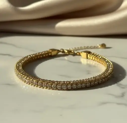 Crystal Chain Luxe Bracelet