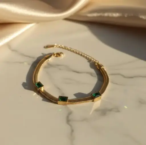 Emerald Aura Bracelet