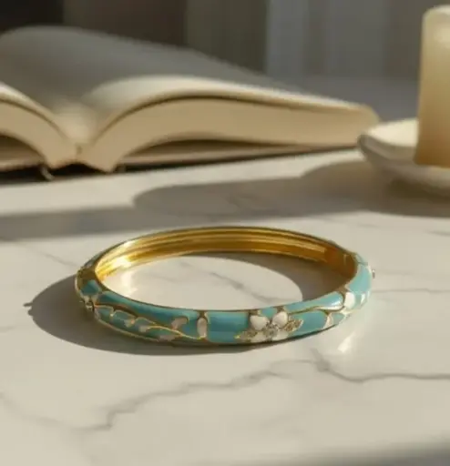 Blue meenakari bangle bracelet