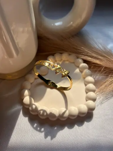 [SS Bracelet-722] Bow Of Hearts